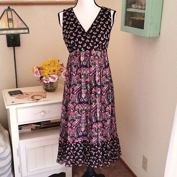 Charter Club Silk Boho Dress - Picture 1 of 12
